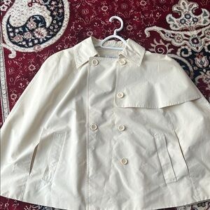 LOFT Double-Breasted Cream Cape